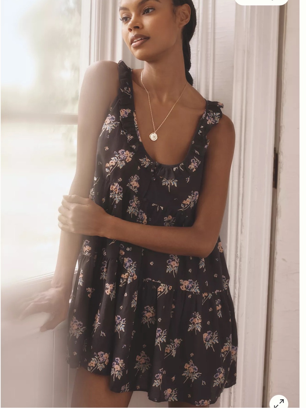 Anthropologie Flutter Floral Romper